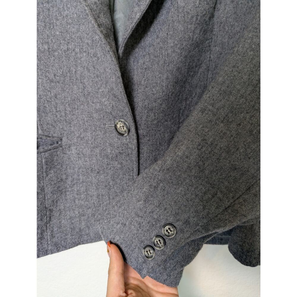 Vtg Pendleton Wool Crop Grey Single Button Lined … - image 7